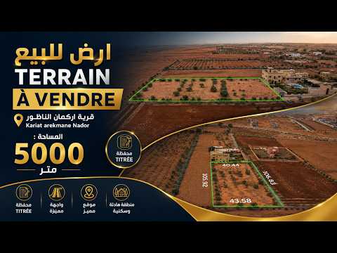 أرض محفظة للبيع 5000 متر – قرية أركمان الناظور 🌿 #terrain #nador 1